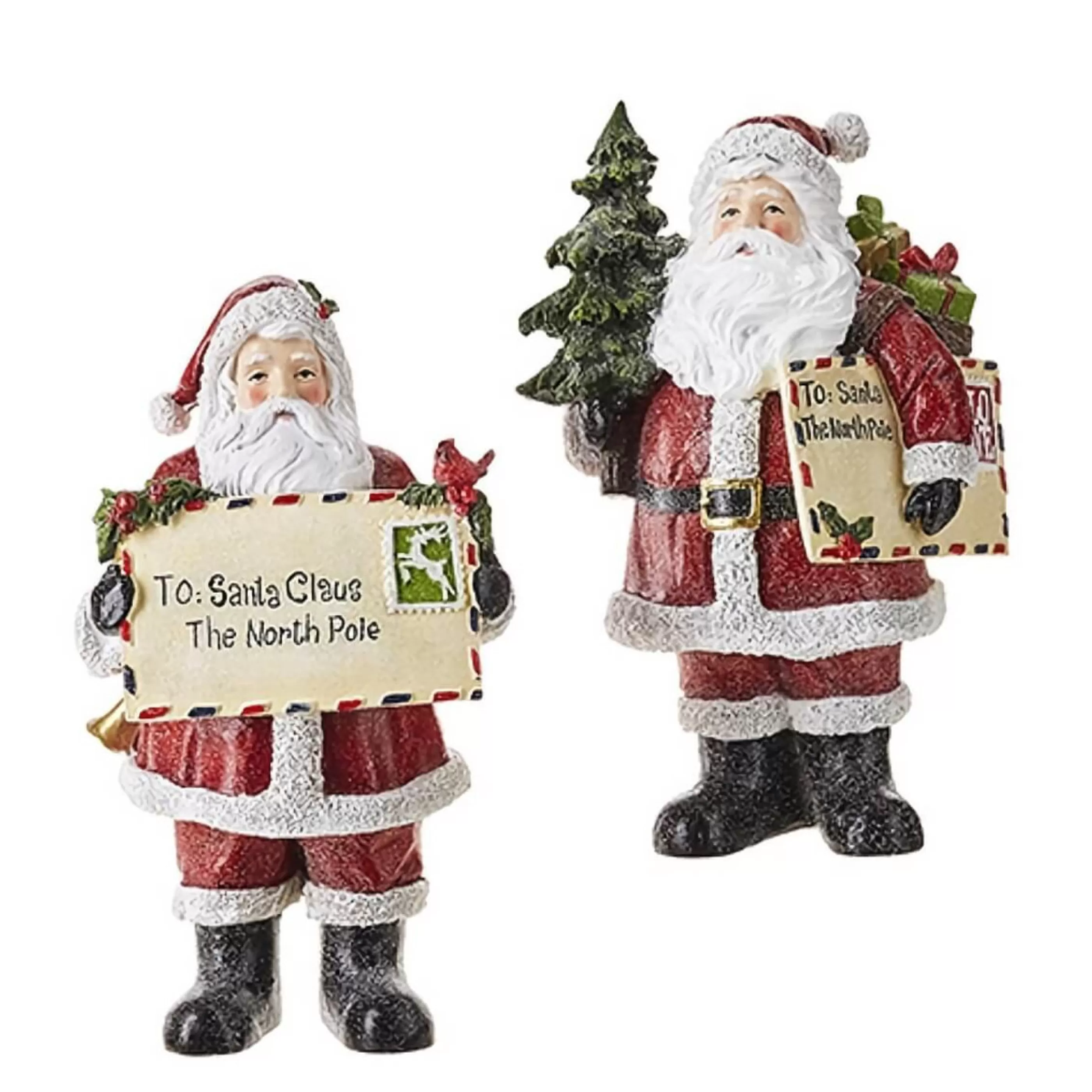 Shop RAZ Imports Traveling Santa Holding Letter (2 Styles) - 30.5Cm