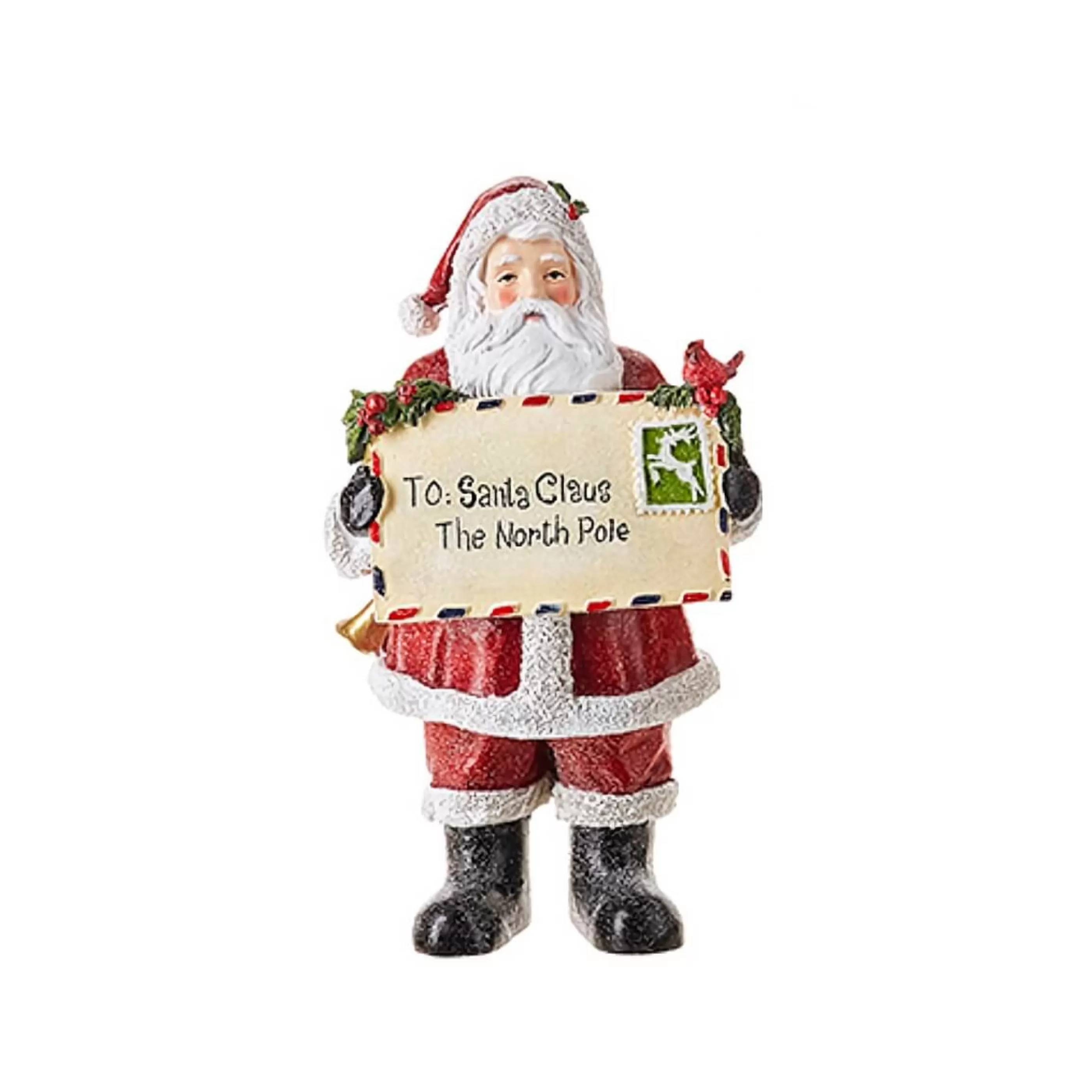 Shop RAZ Imports Traveling Santa Holding Letter (2 Styles) - 30.5Cm