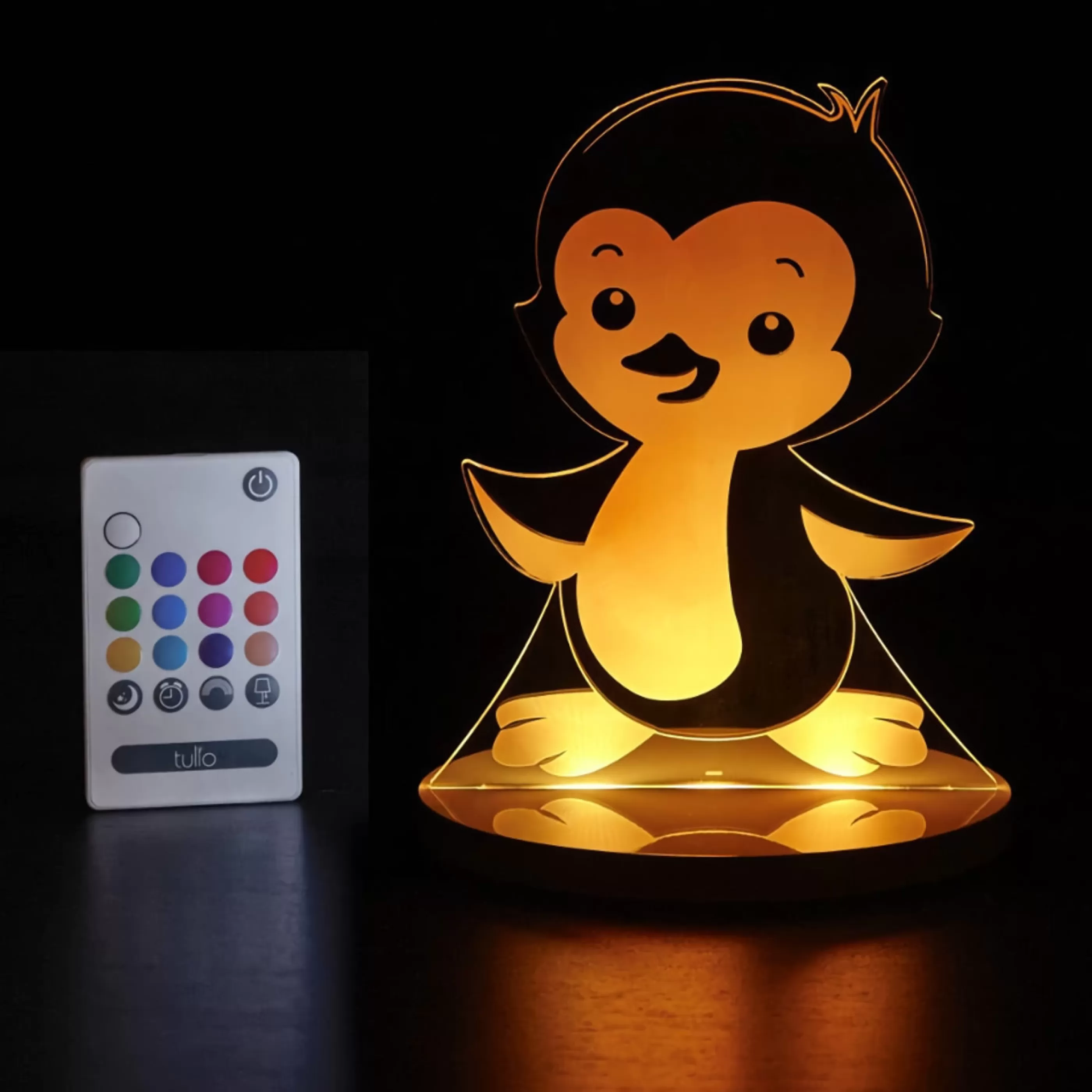 * Table Top Decorations | Tulio Dream Night Light Penguin Colour Changing With Remote