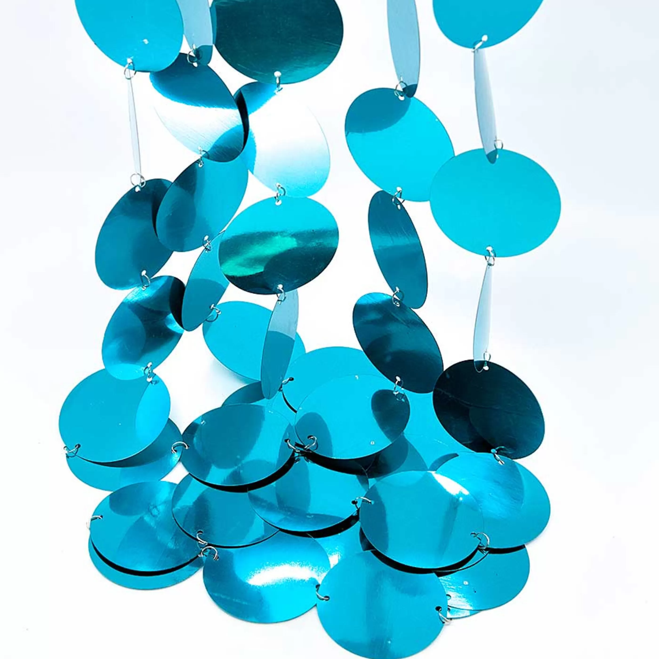 * Garlands | Turquoise Disc Garland - 250Cm