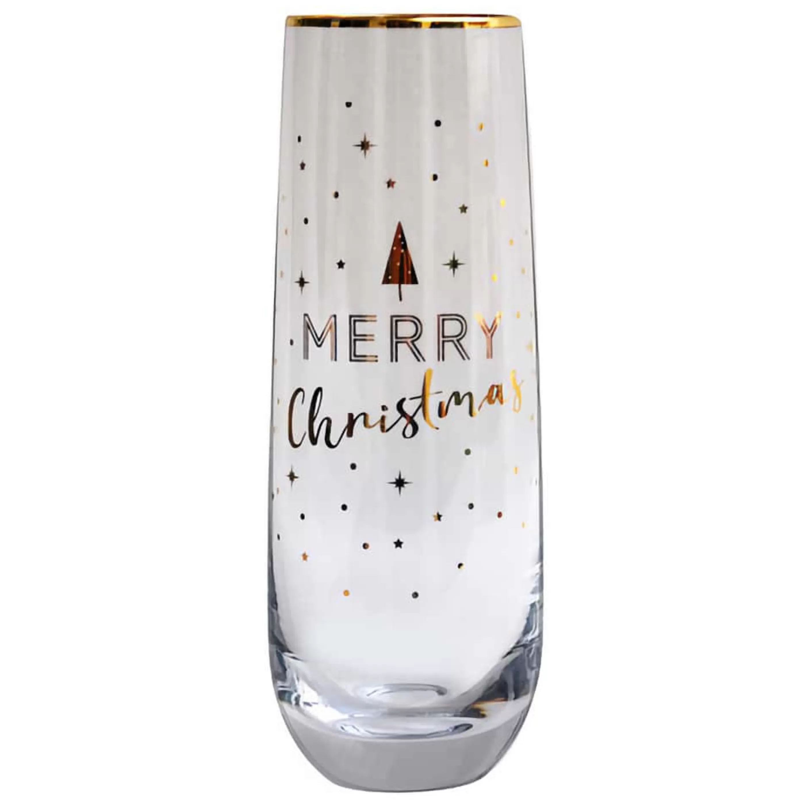 Online Ladelle Ashdene Twinkle Merry Christmas Stemless Champagne Glass