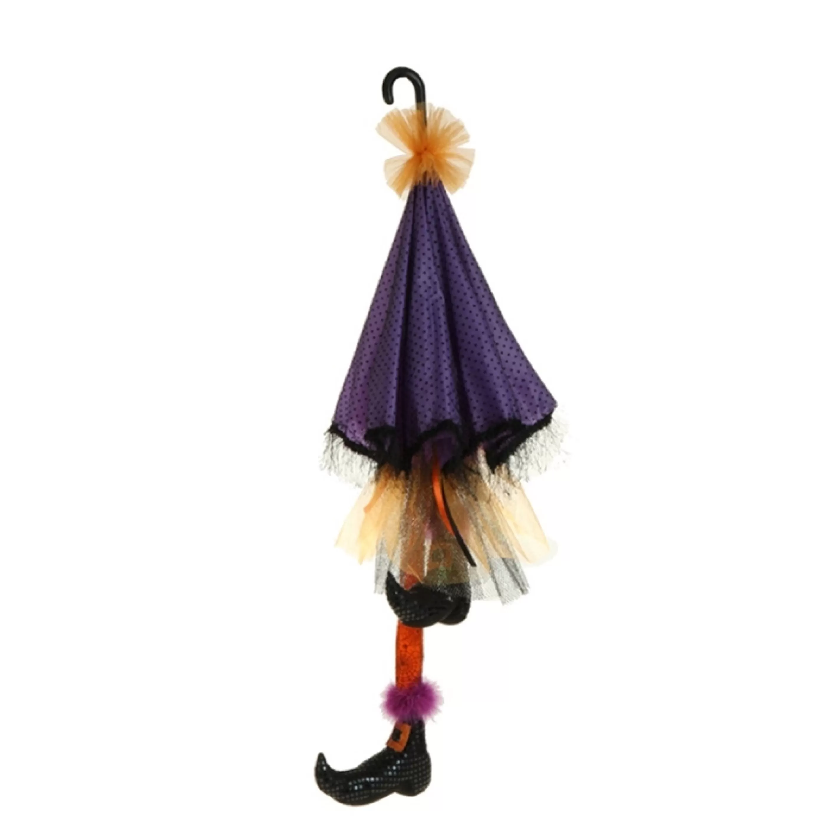 New RAZ Imports Umbrella With Witch Legs (2 Colours) - 129.5Cm