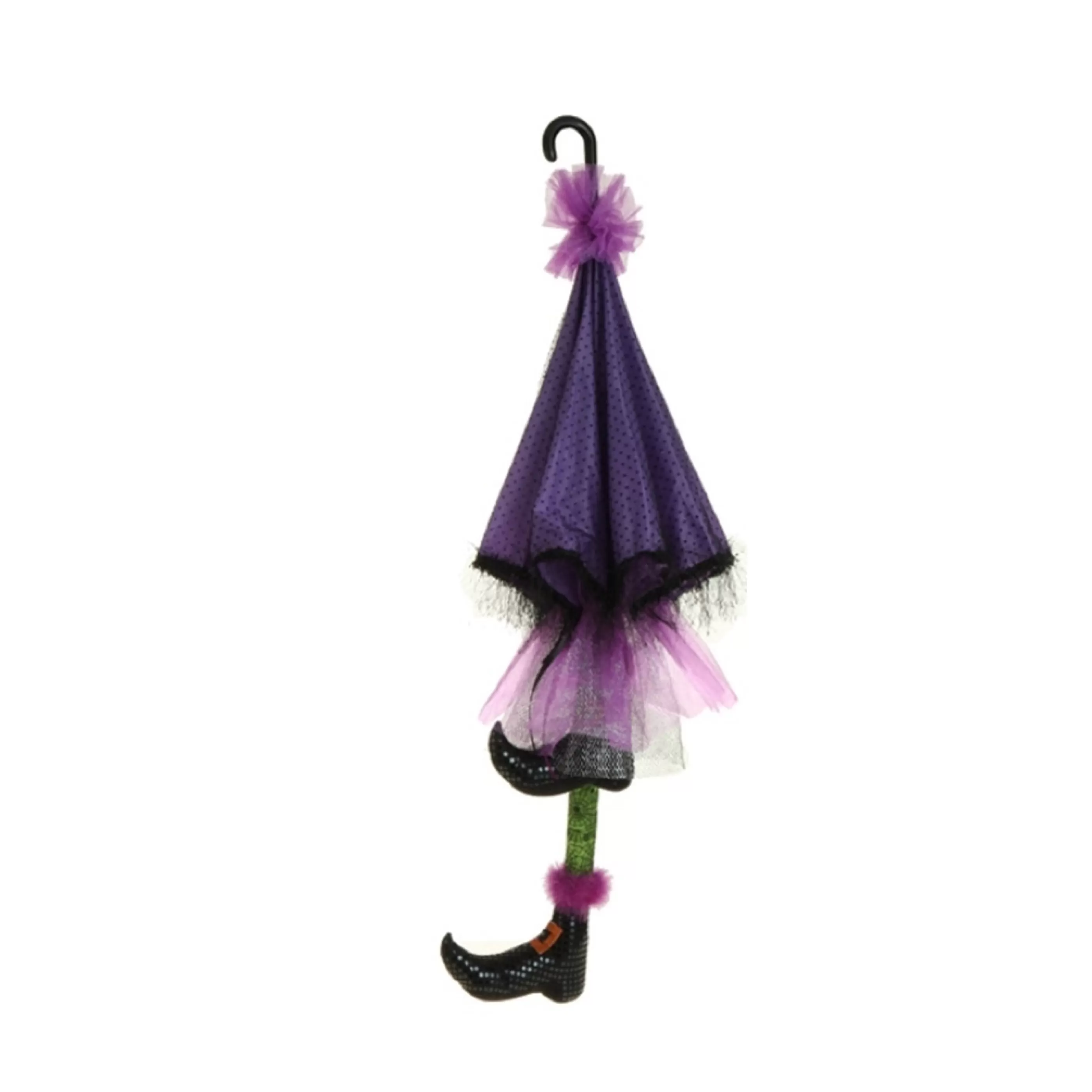 New RAZ Imports Umbrella With Witch Legs (2 Colours) - 129.5Cm