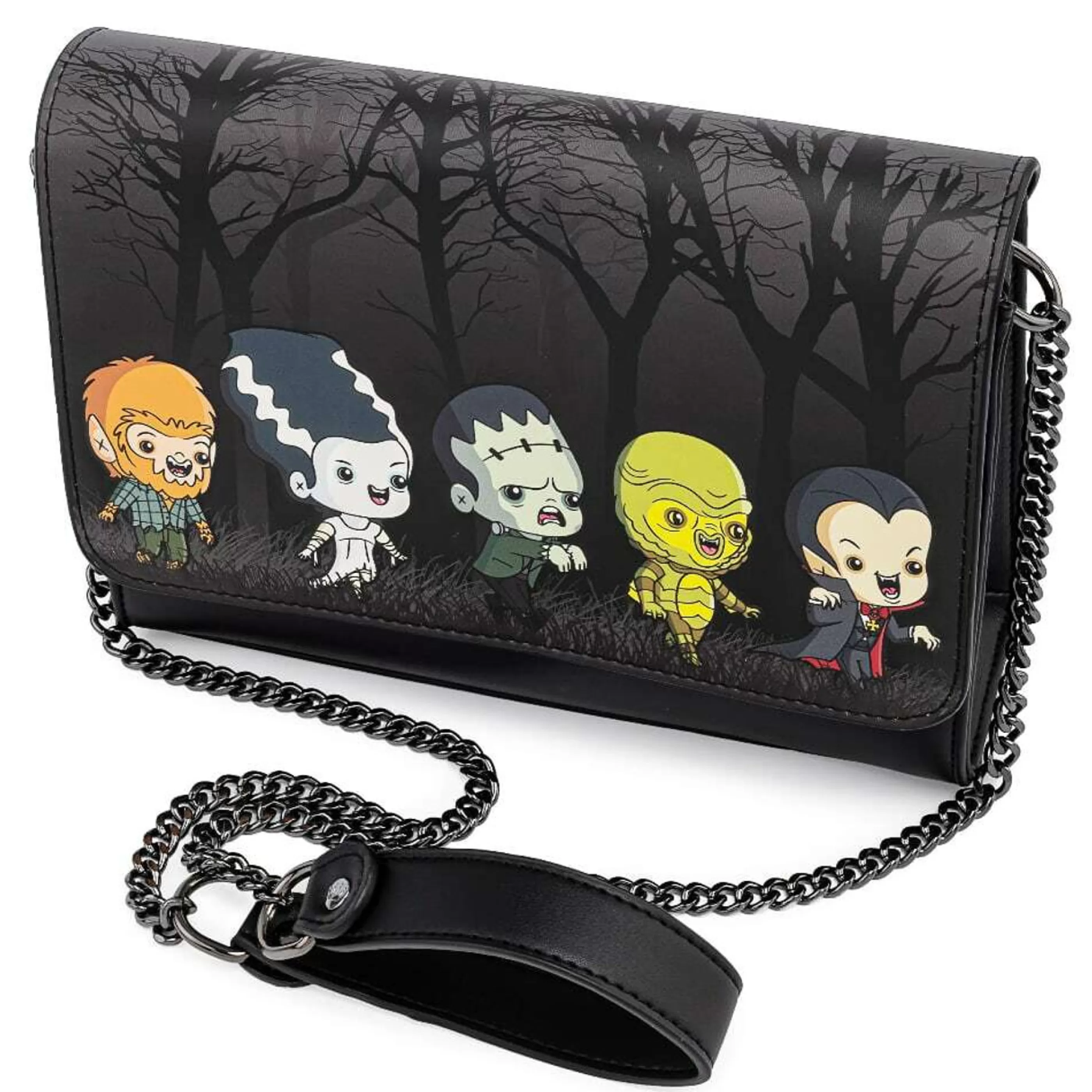 Cheap Funko Pop! (Holiday) Universal Monsters - Loungefly Chibi Chain Strap Crossbody Bag - 24Cm