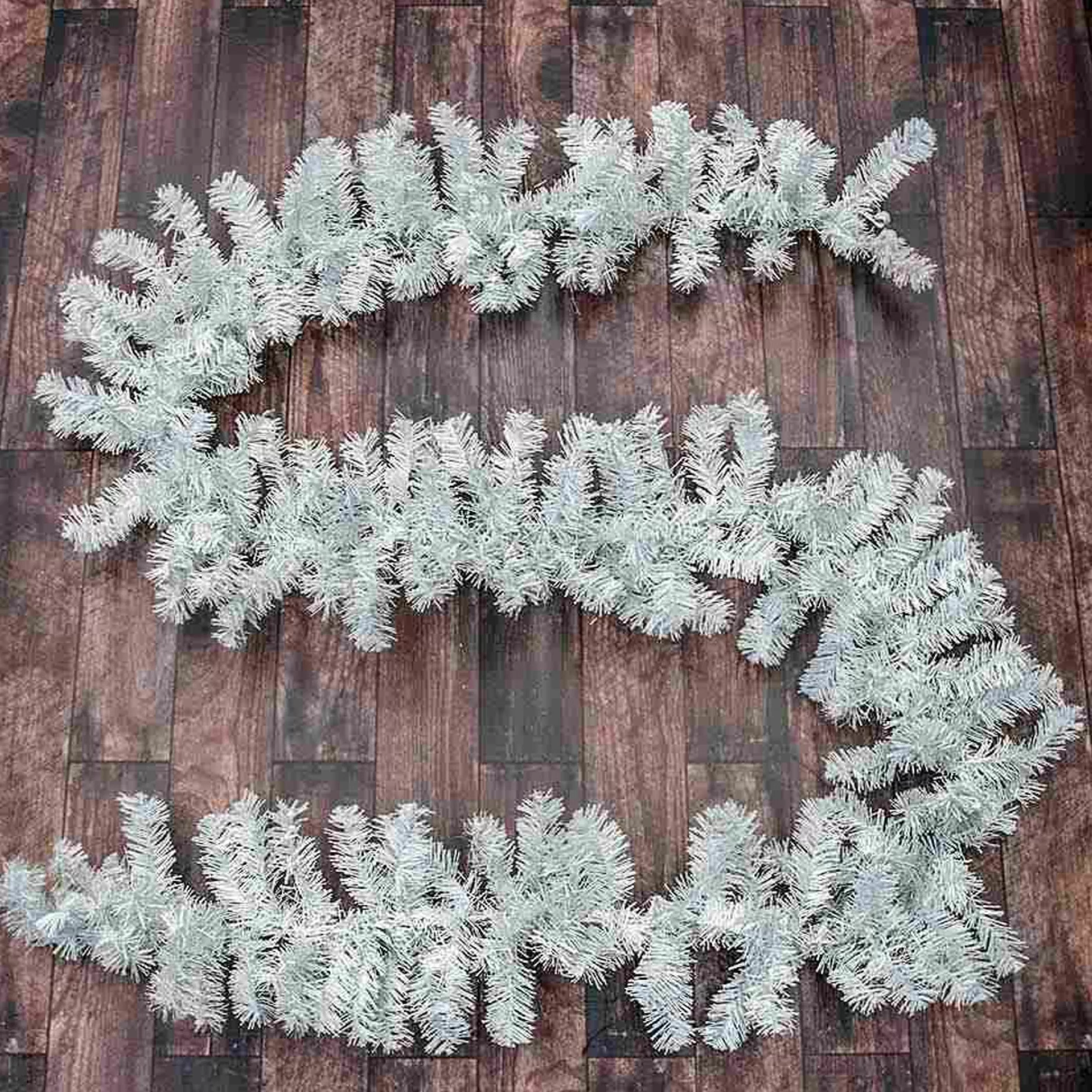 * Garlands | White Christmas Garland - 270Cm