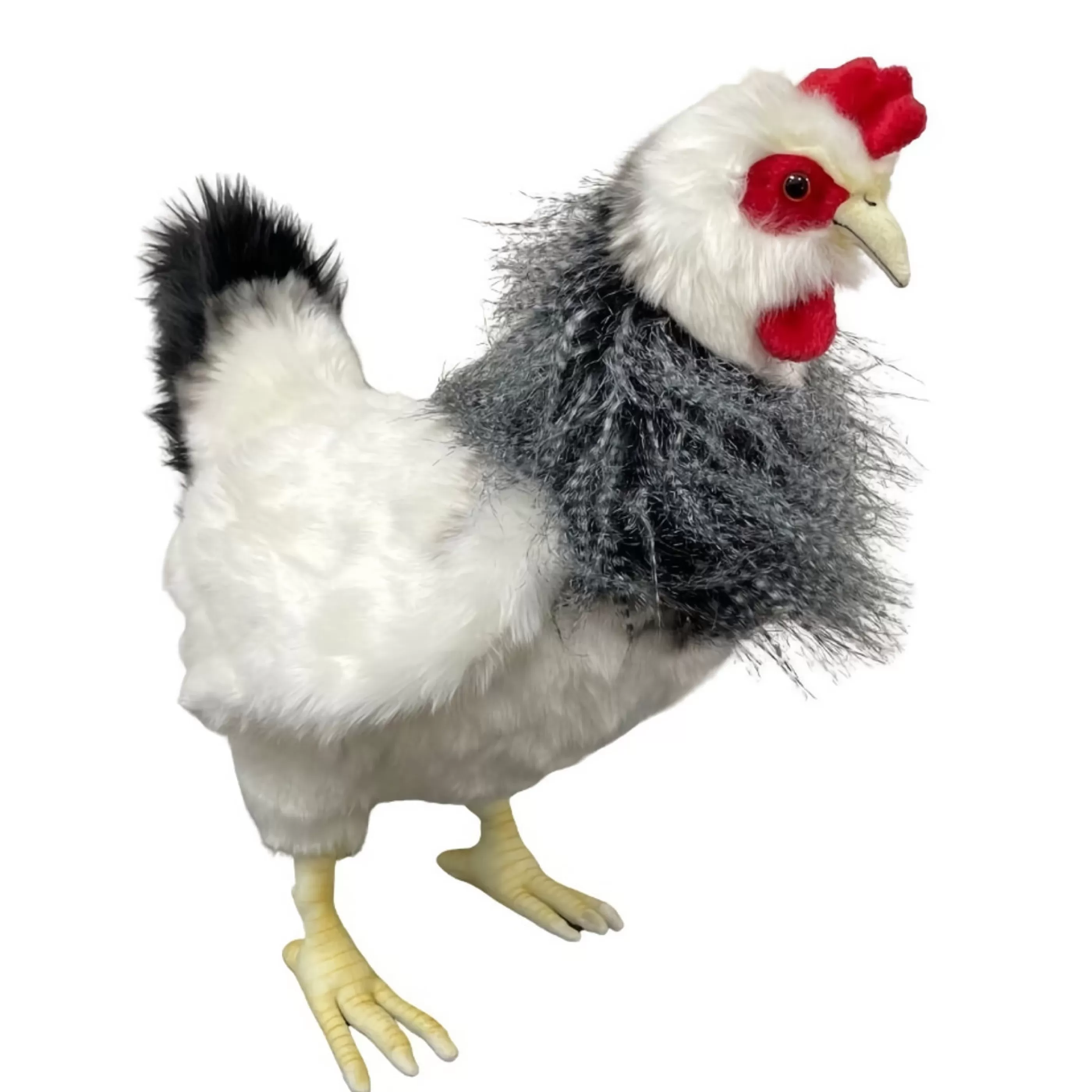 Sale * White Grey French Hen - 38Cm