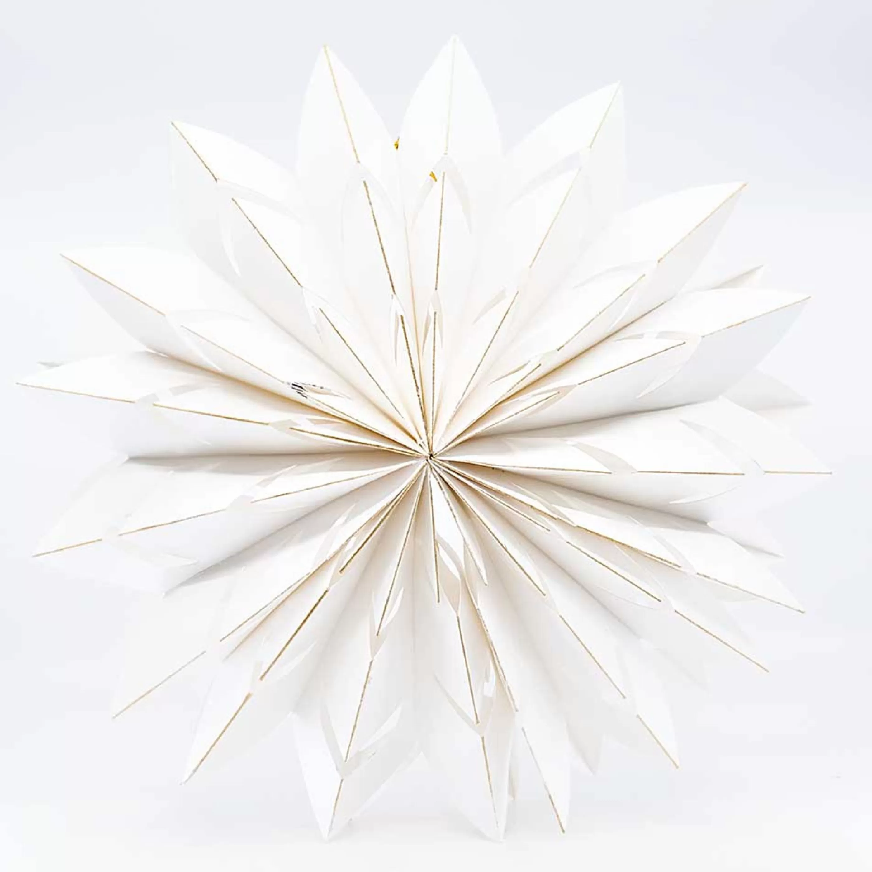 * Hanging Christmas Ornaments | White Hanging Paper Snowflake - 40Cm