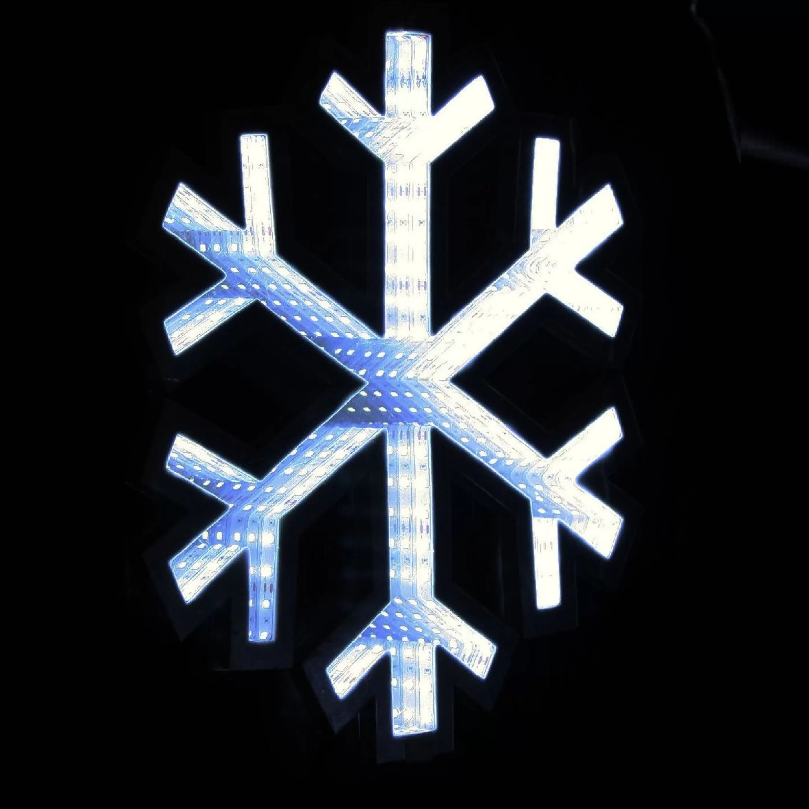 Best * White Hanging Snowflakes Infinity Light (Indoor) - 40Cm