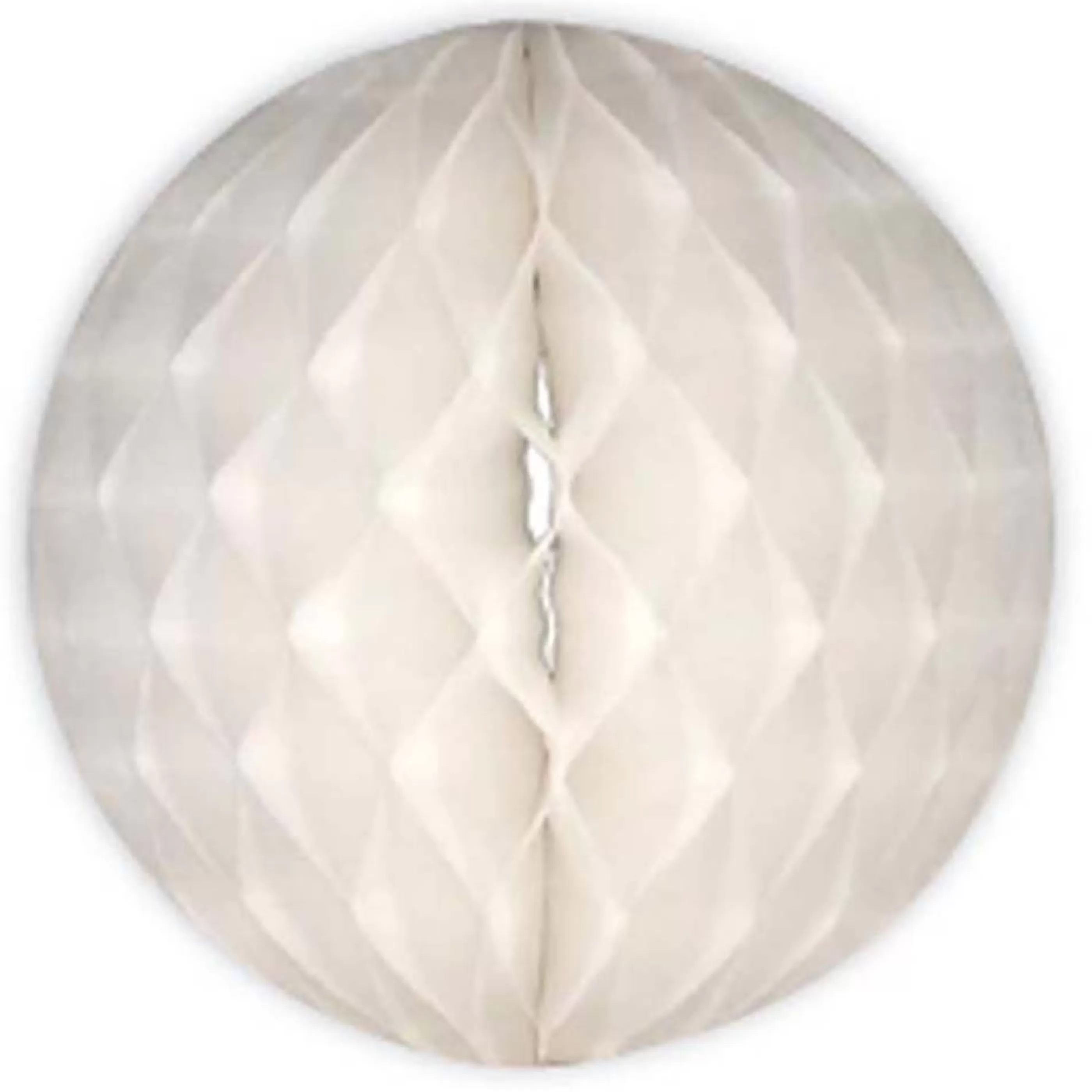 * Hanging Christmas Ornaments | White Honeycomb Ball Decoration - 25Cm