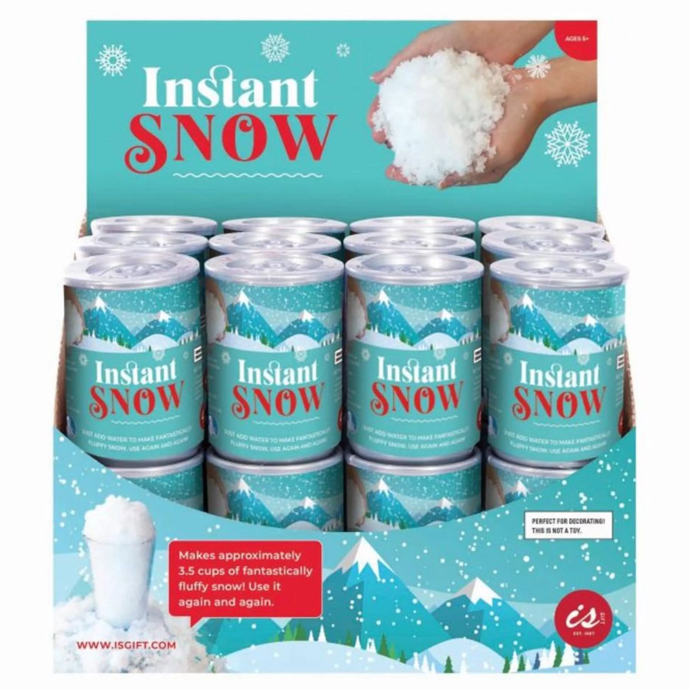 New * White Instant Snow In A Can - 50G