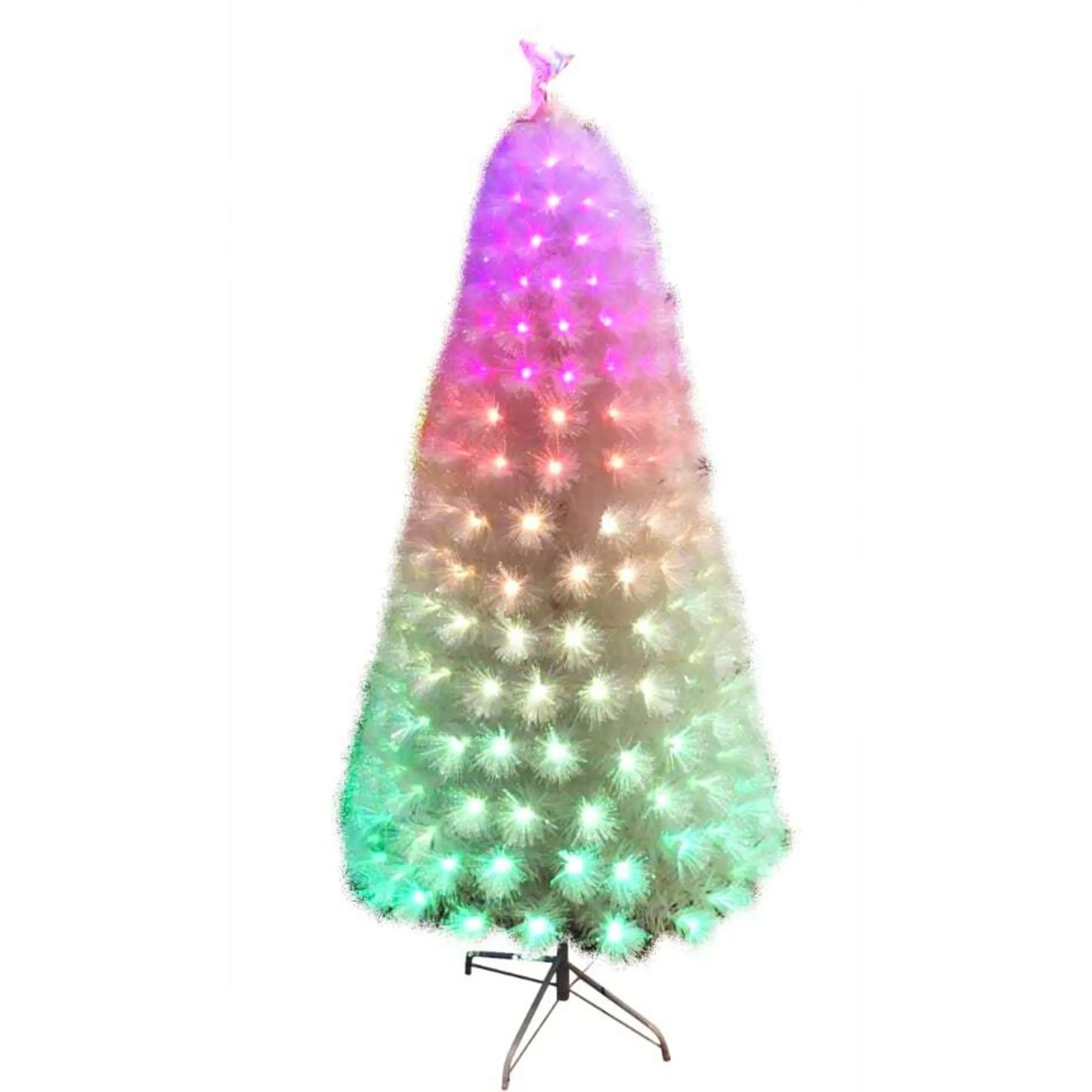 Discount * White Iridescent Fibre Optic Christmas Tree - 1.8M