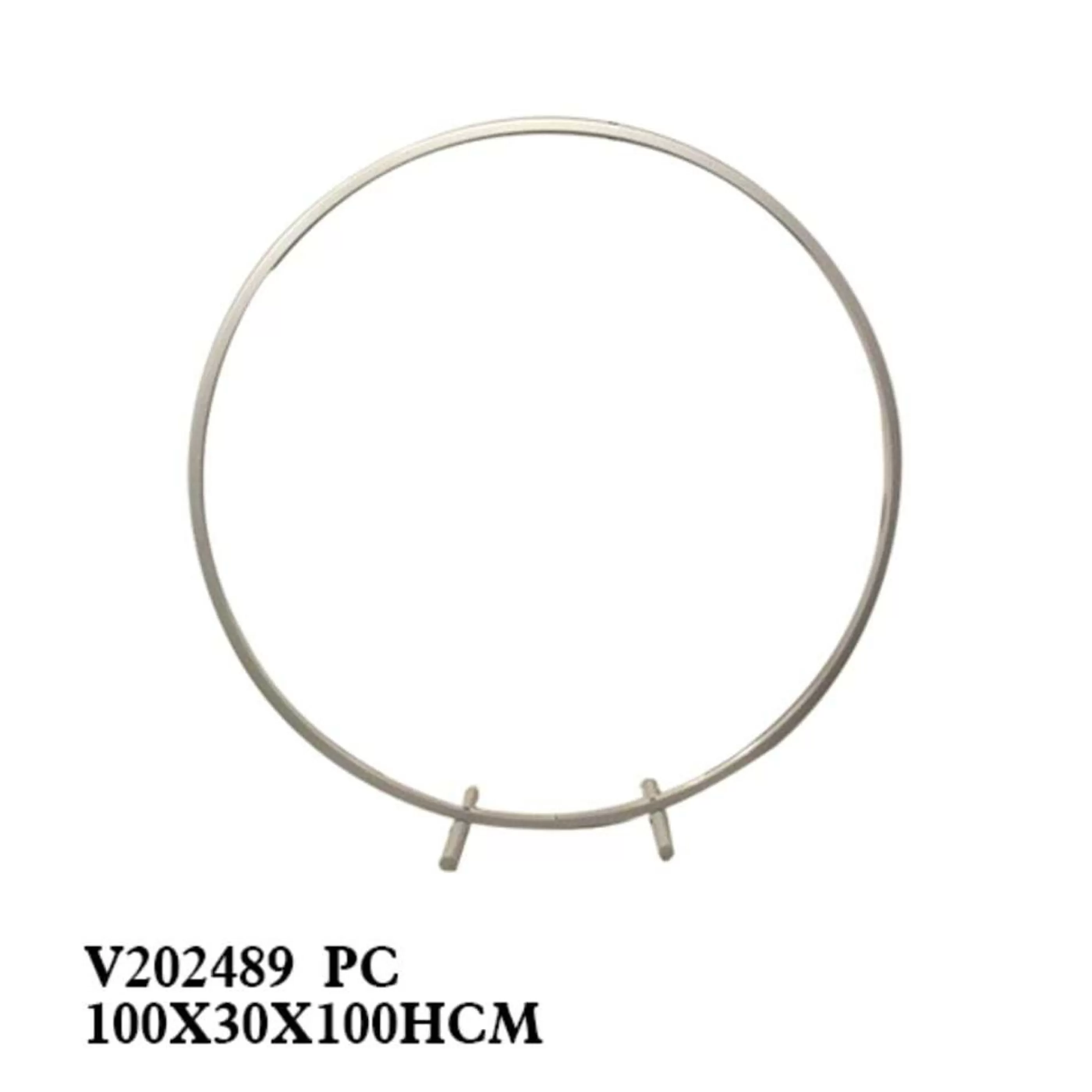 * Garlands | White Round Iron Garland Frame - 100Cm