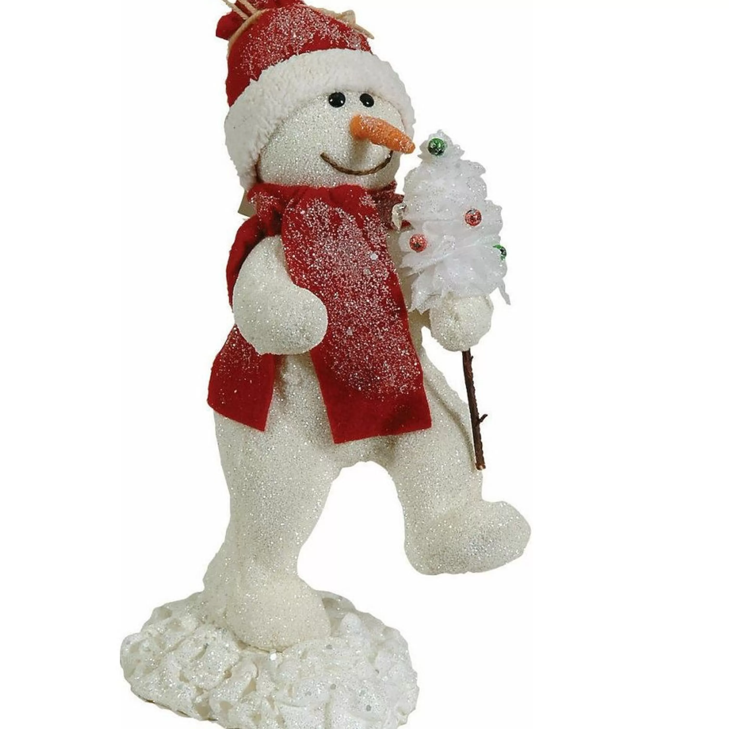 * Table Top Decorations | White Snowgirl - 34Cm