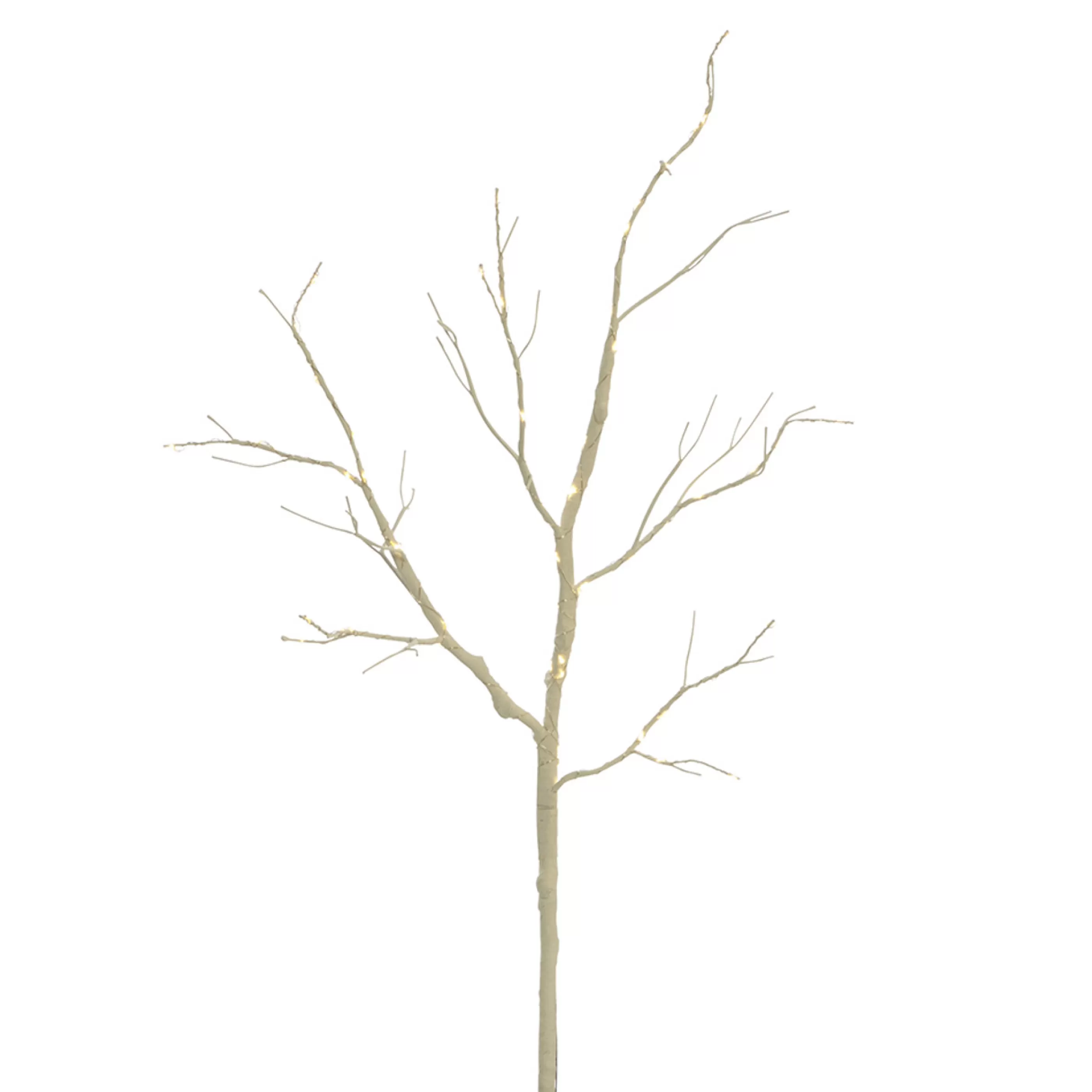 * Floristry | White Tree Branch With 10 Light Up Leds - 95Cm