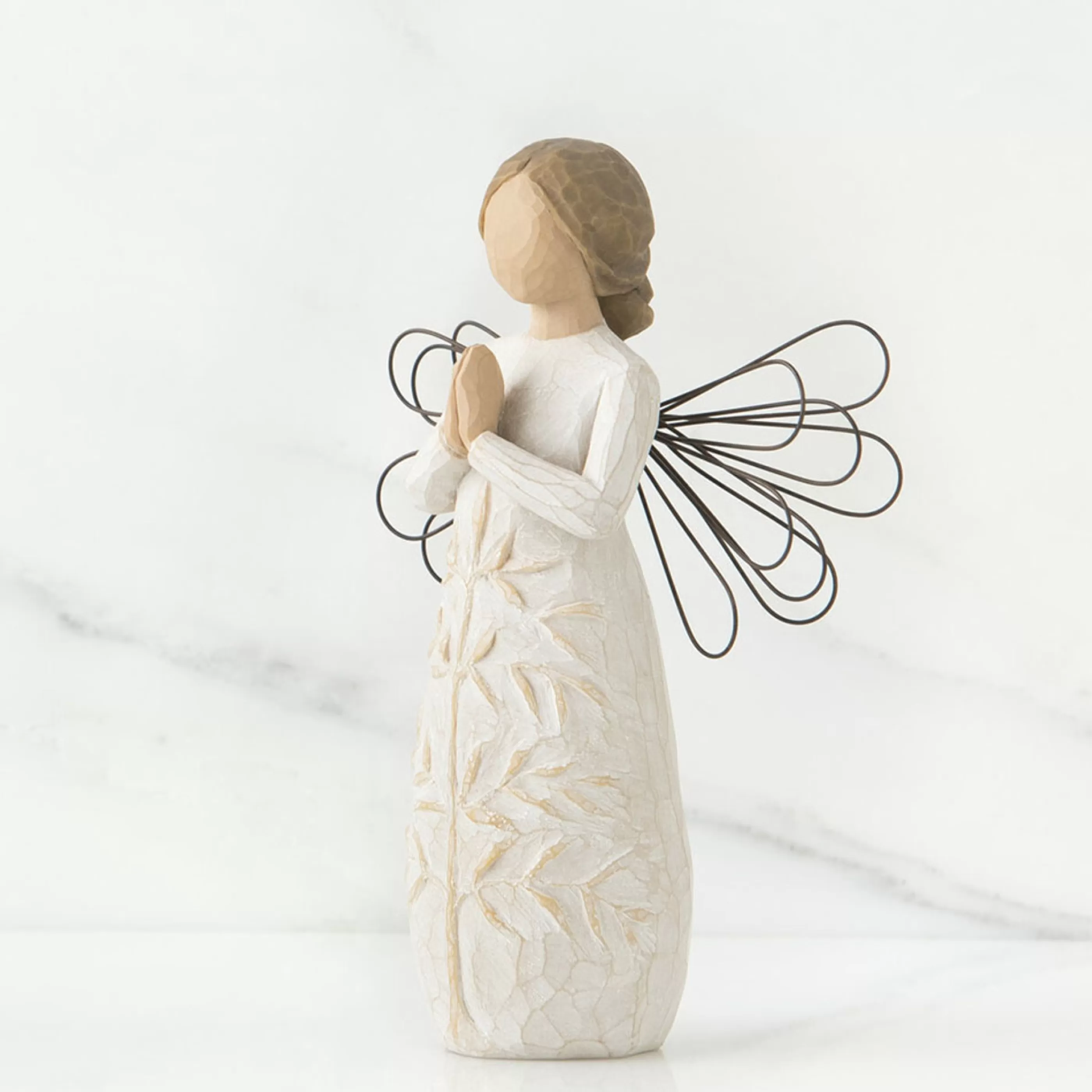 Willow Tree Table Top Decorations | - A Tree, A Prayer Angel Figurine - 14Cm