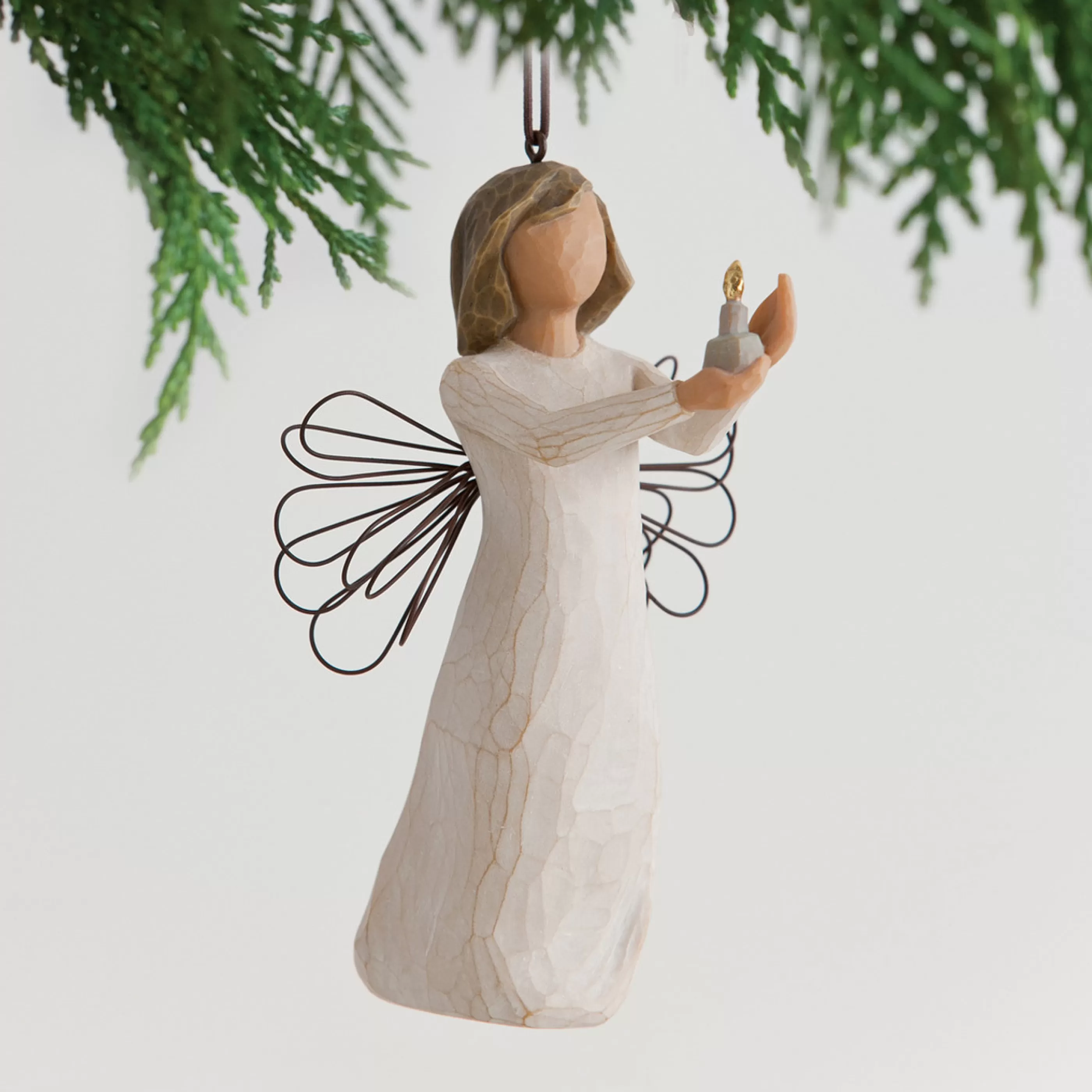 Willow Tree Hanging Christmas Ornaments | - Angel Of Hope Ornament - 13Cm