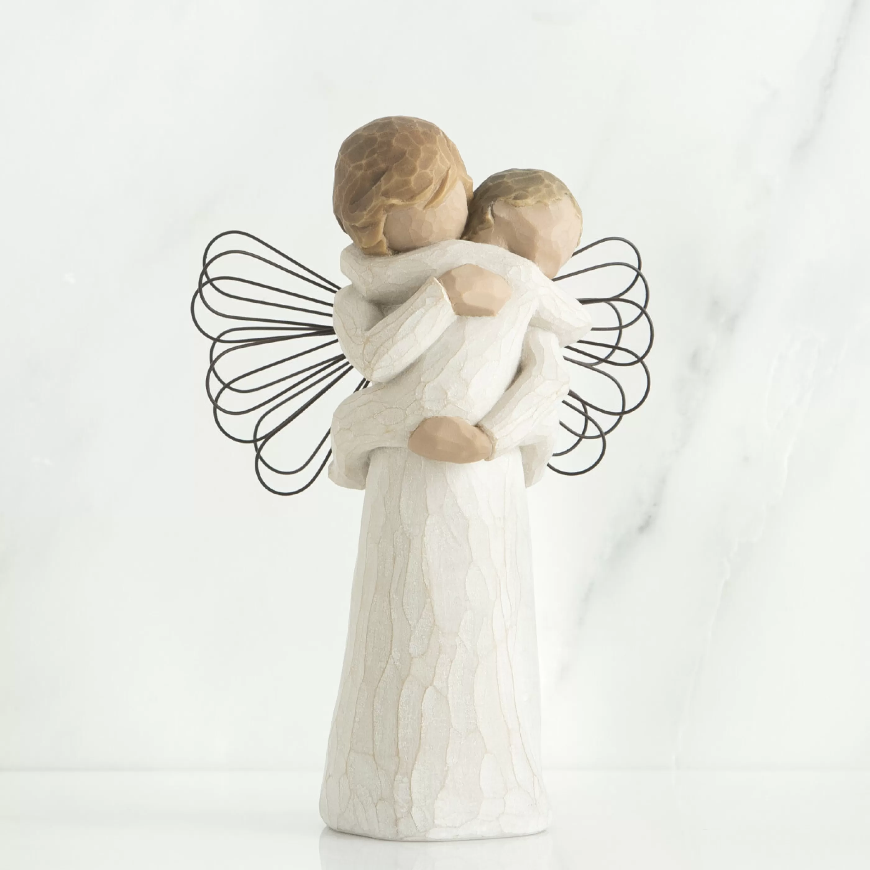 Willow Tree Table Top Decorations | - Angel's Embrace Figurine - 14Cm