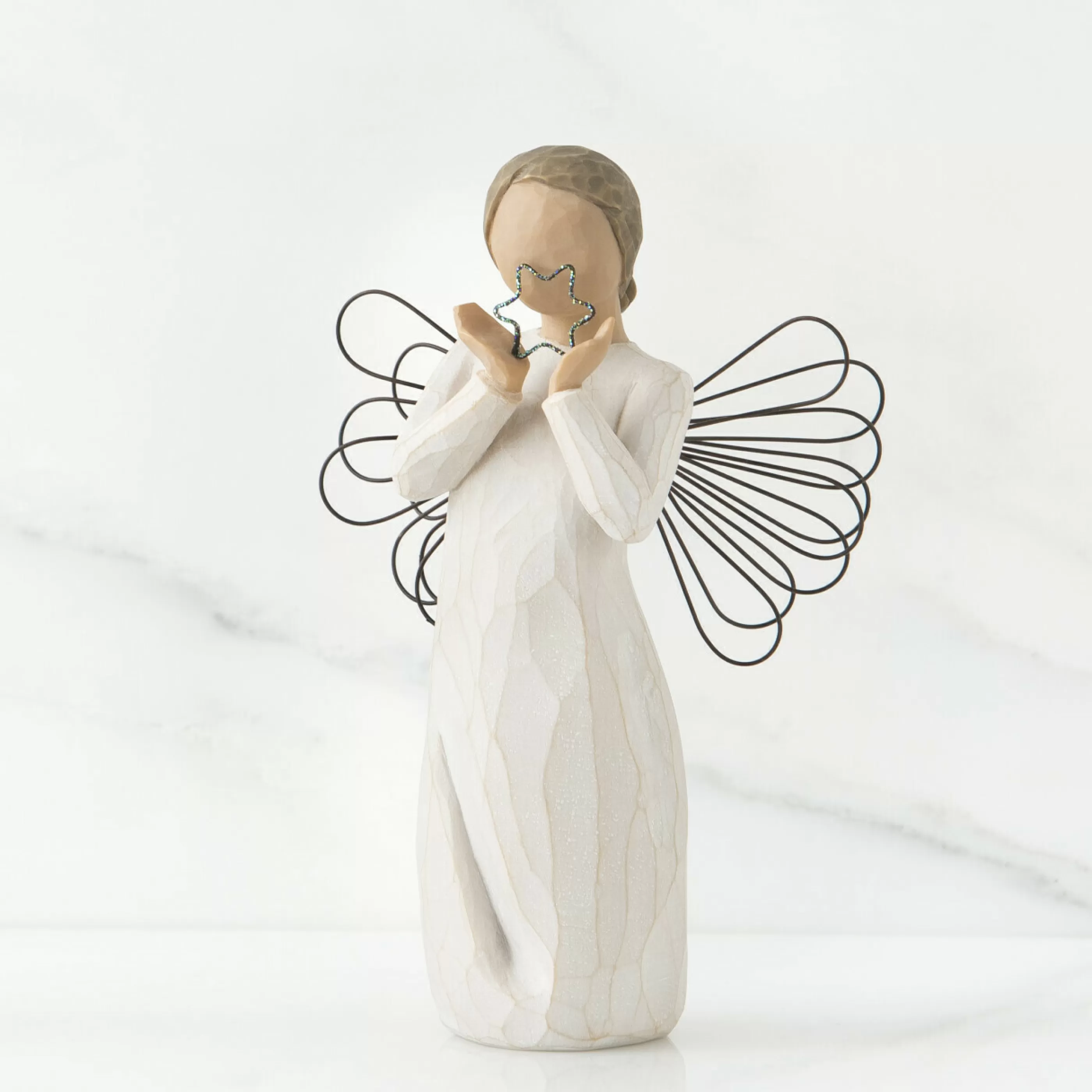 Willow Tree Table Top Decorations | - Bright Star Angel Figurine - 14Cm