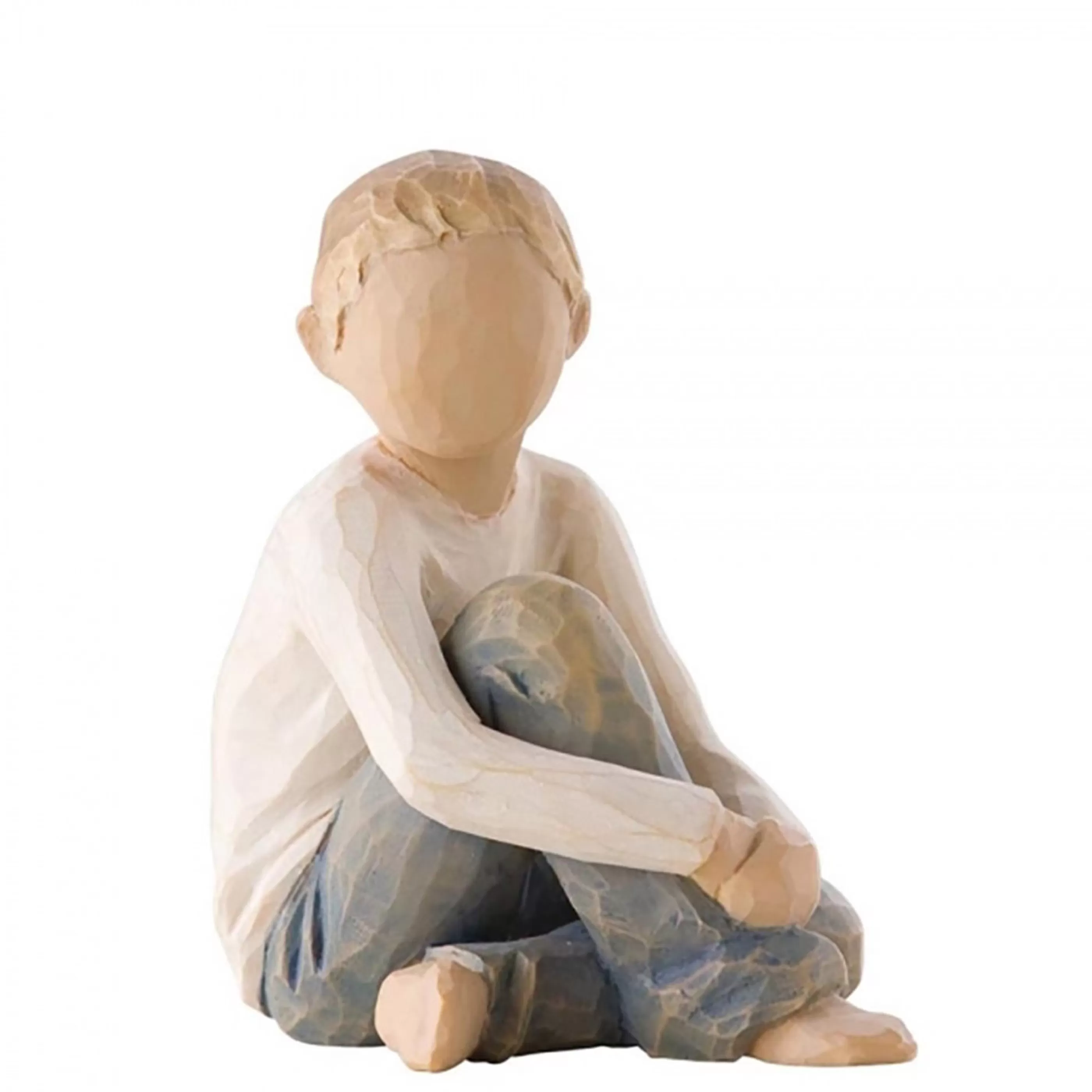 Willow Tree Table Top Decorations | - Caring Child Figurine - 8Cm