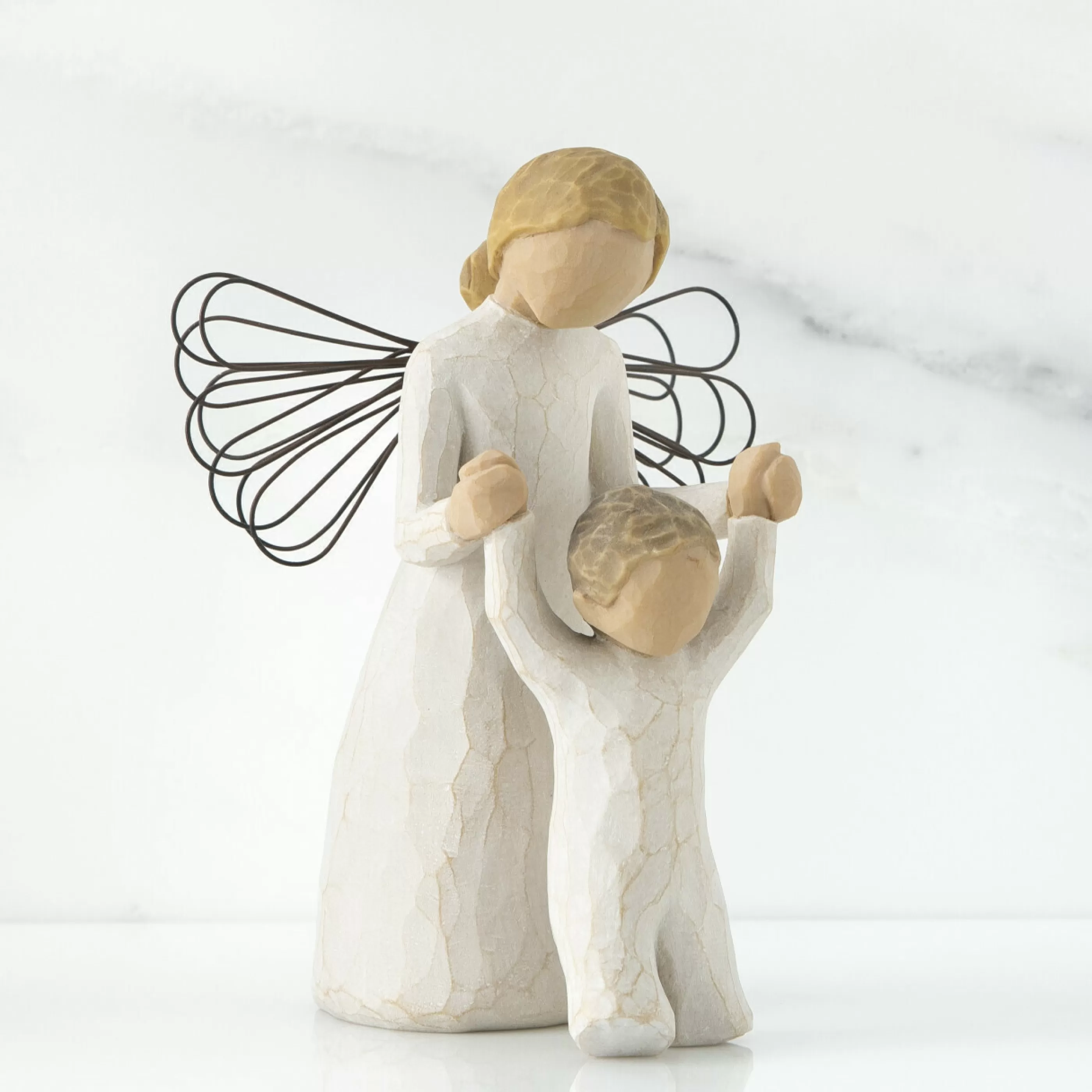 Willow Tree Table Top Decorations | - Guardian Angel Figurine - 13Cm