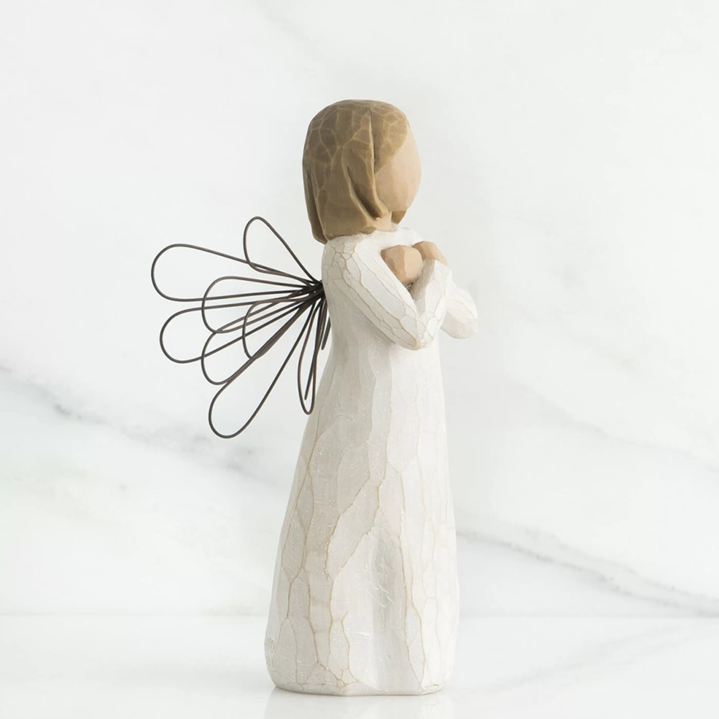 Willow Tree Table Top Decorations | - Sign For Love Angel Figurine - 14Cm