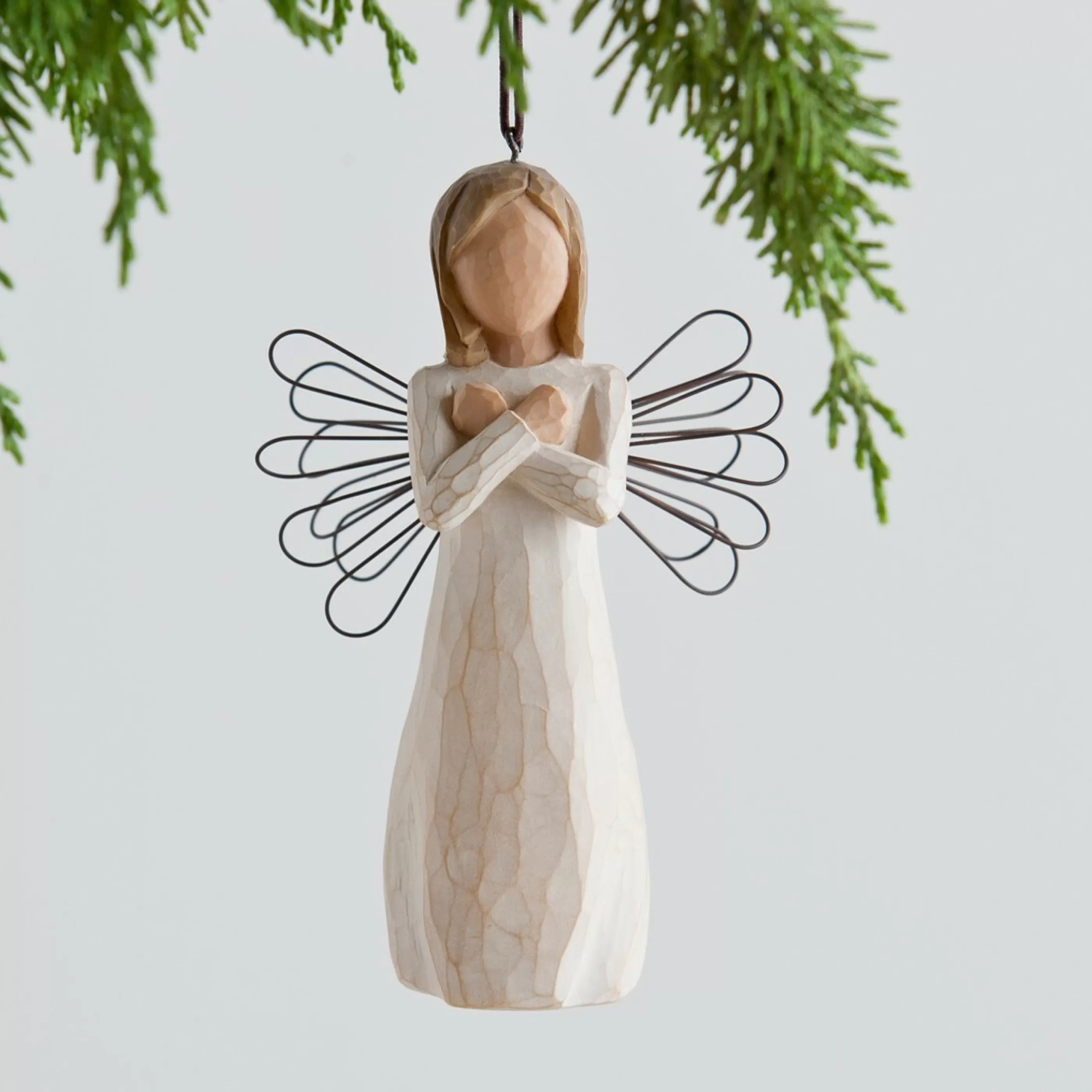 Willow Tree Hanging Christmas Ornaments | - Sign For Love Ornament - 11.4Cm