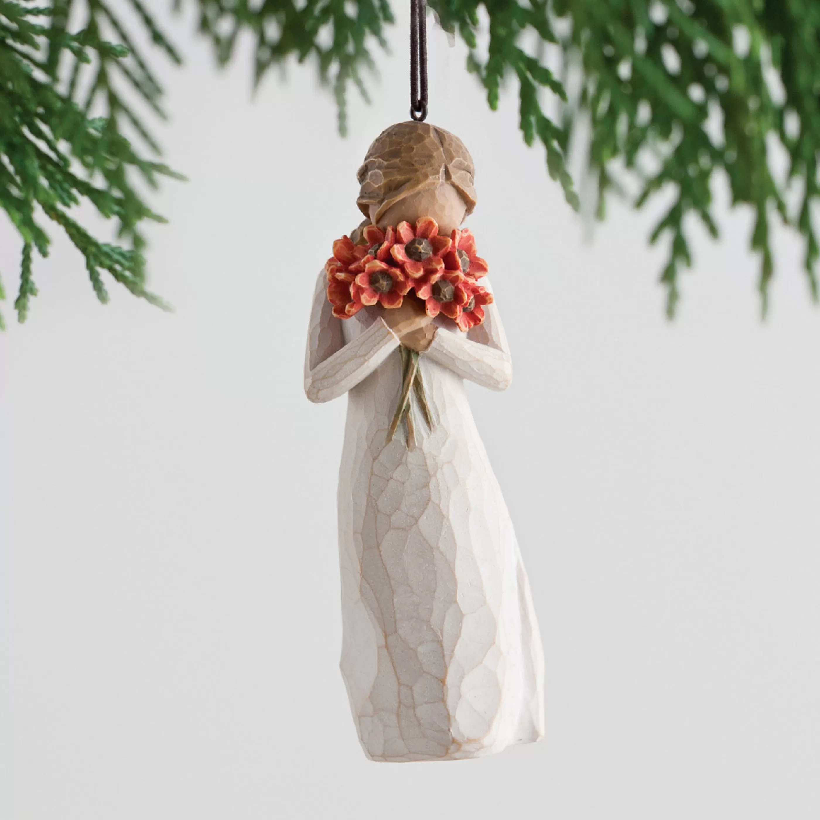 Willow Tree Hanging Christmas Ornaments | - Surrounded By Love Ornament - 13Cm