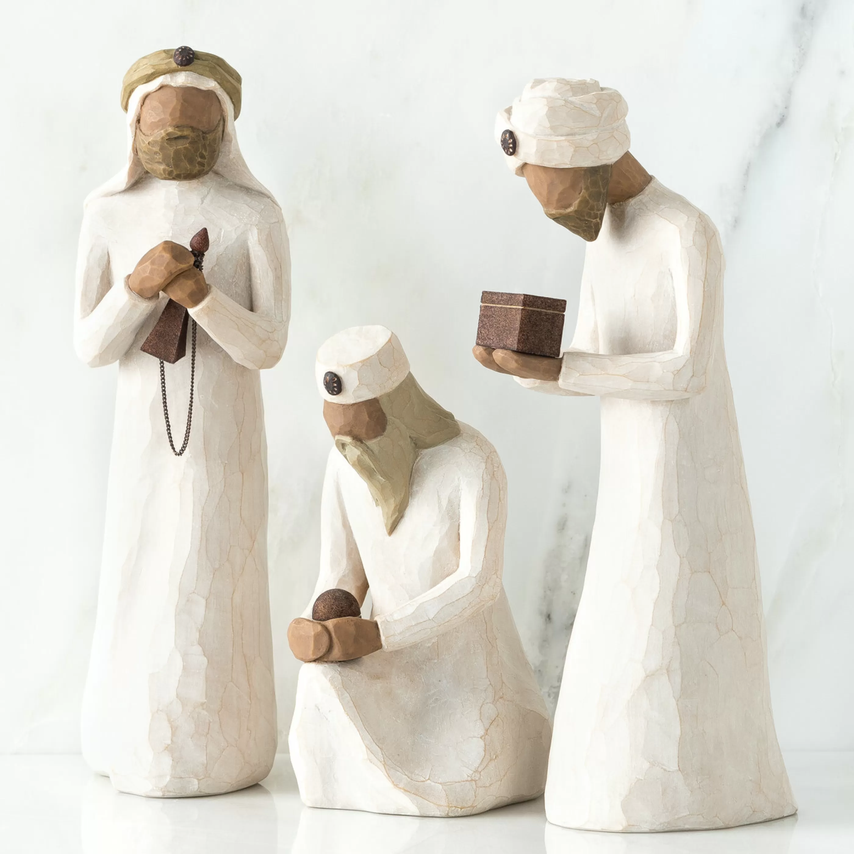 Willow Tree Table Top Decorations | - The Three Wise Men Figurines - 21.6Cm