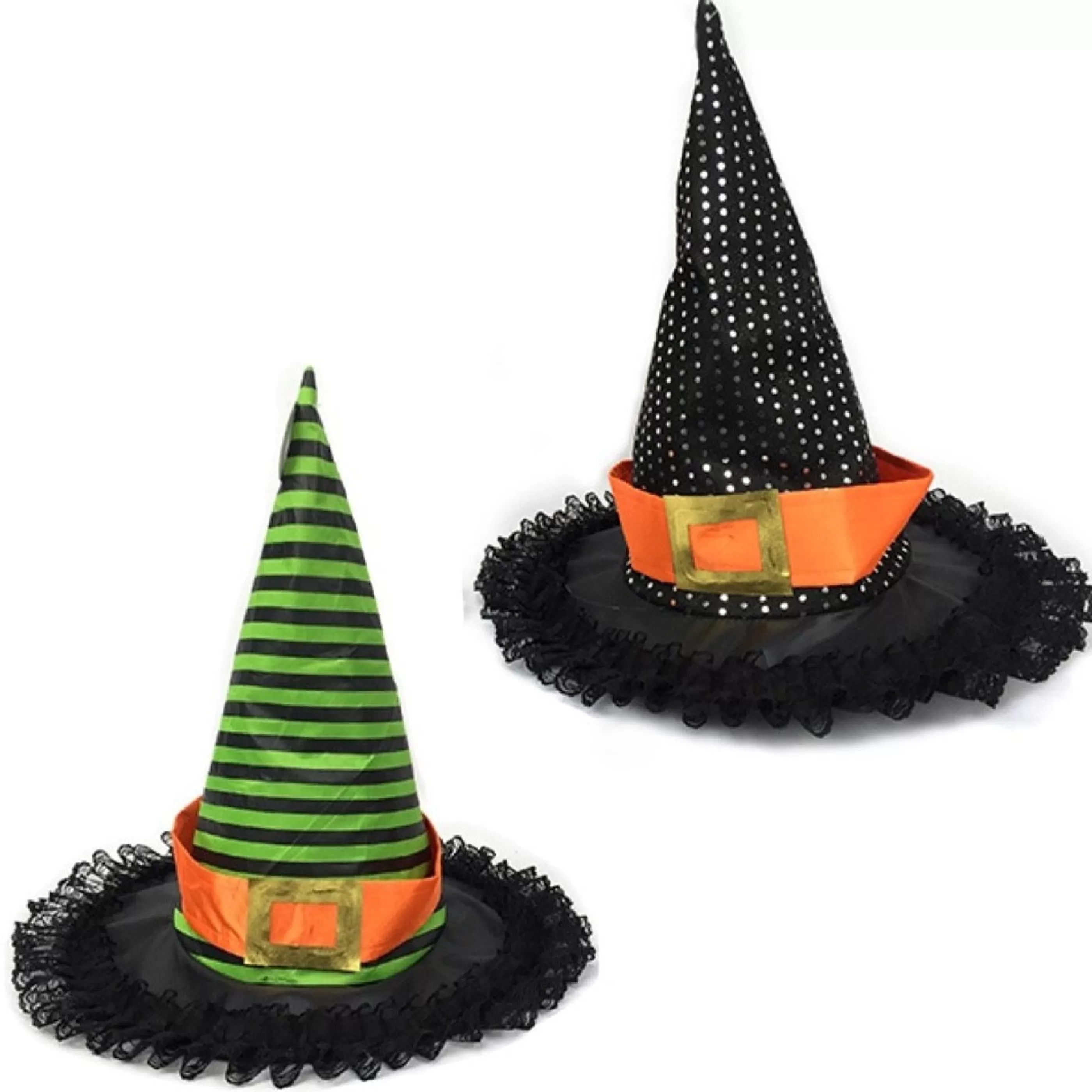 Hot Witches of Halloween Witch Hat With Lace (2 Colours) - Kids