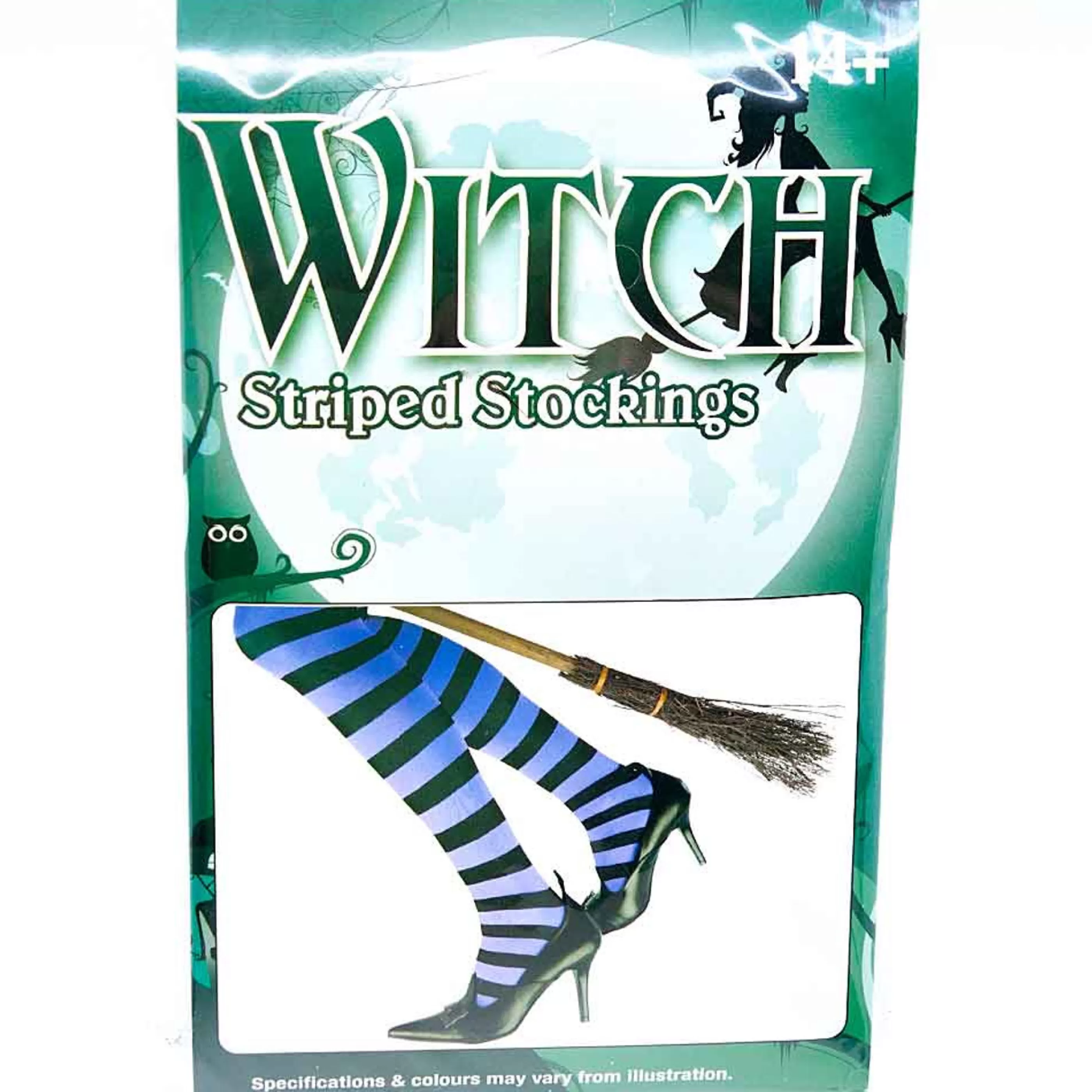 Outlet Witches of Halloween Witch Striped Stocking