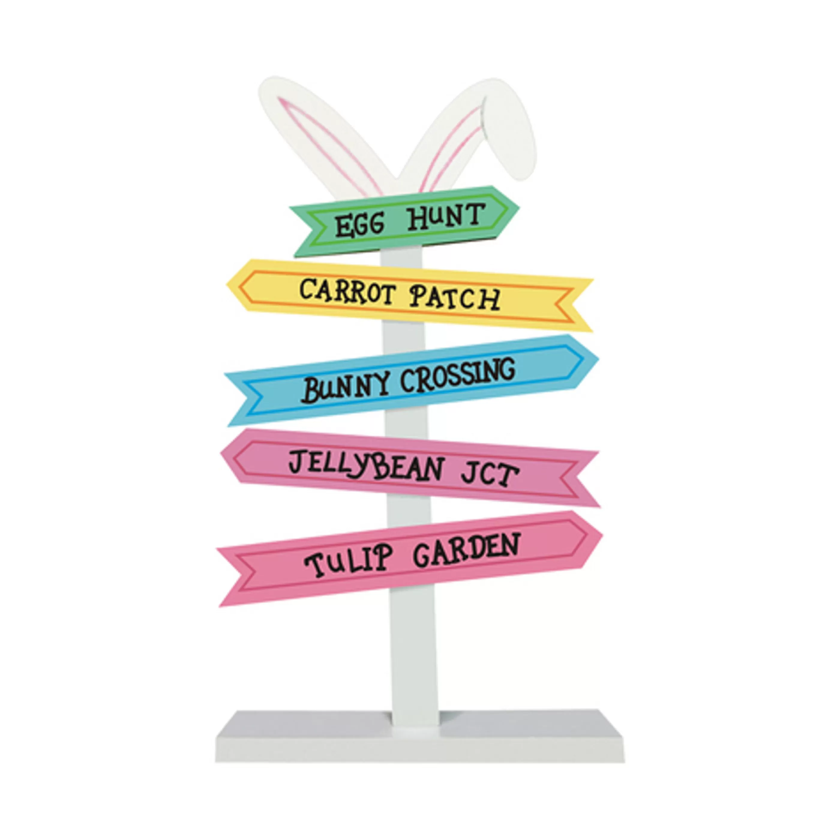 Easter Town Wall Signs & Decorations | Wooden Easter Hunt Sign - 45Cm