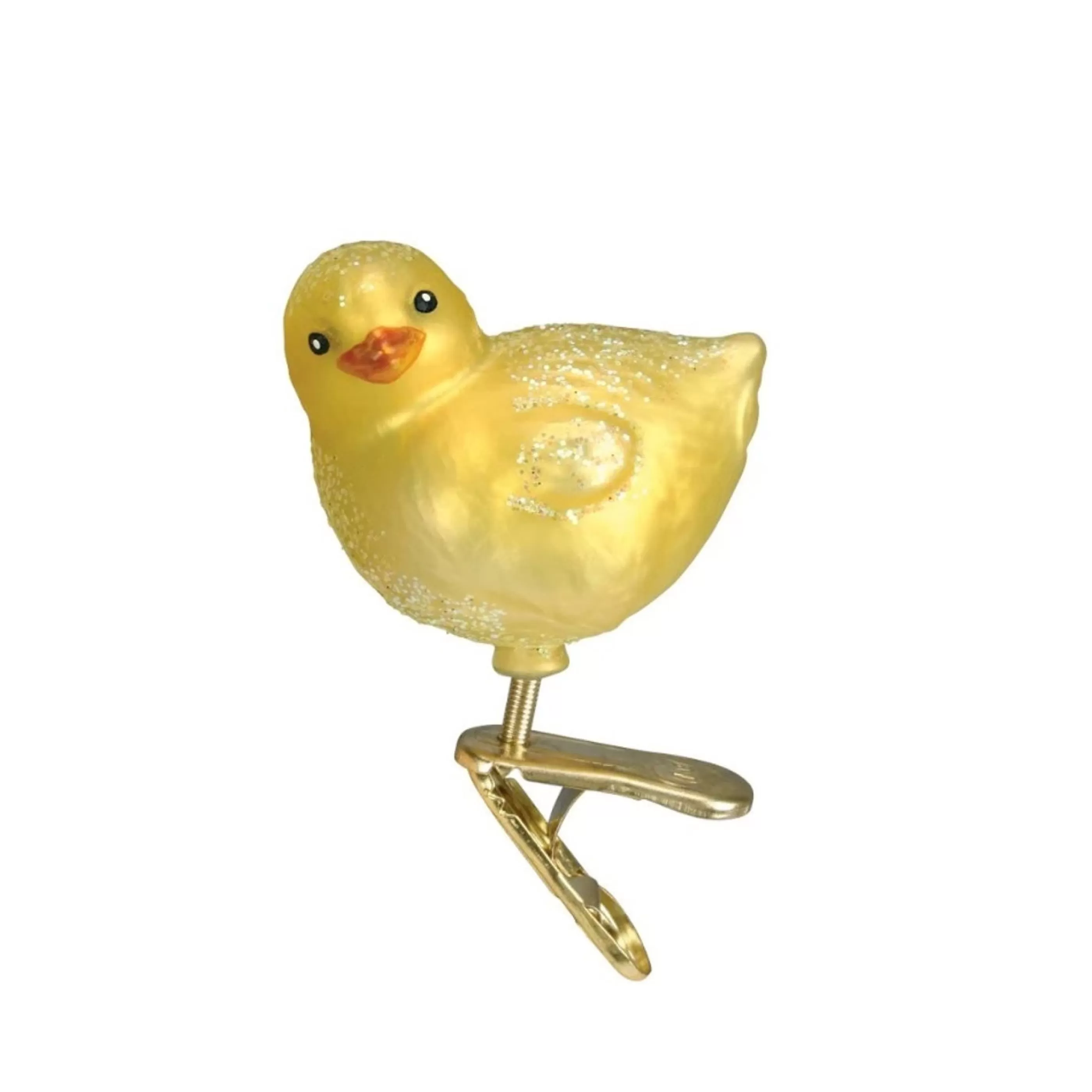 Old World Christmas Glass Glass Ornaments | Yellow Baby Chick Glass Ornament - 4.5Cm