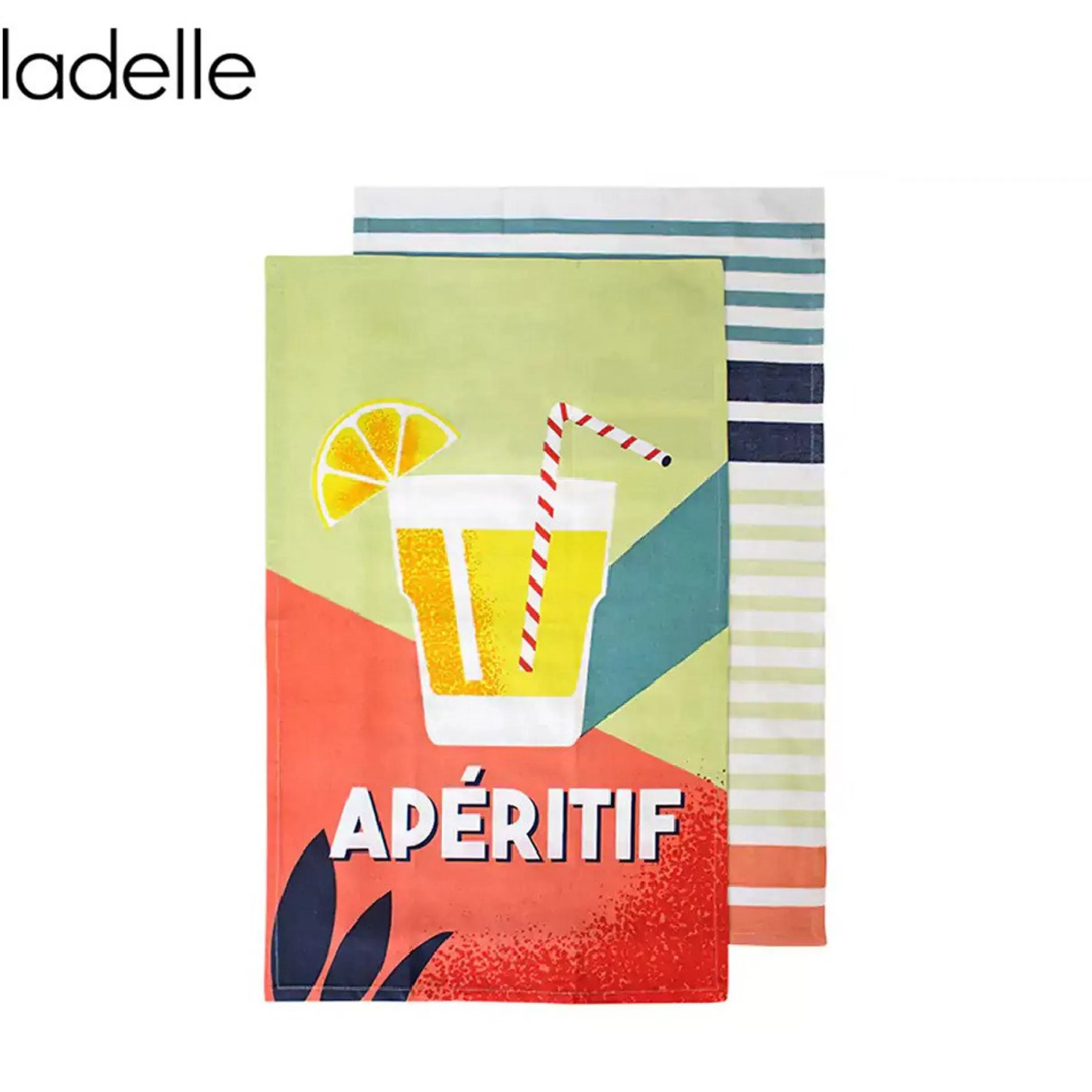 Ladelle Ashdene Table Top Decorations | Zest Cocktail Aperitif Kitchen Towel (Pack Of 2) - 70Cm